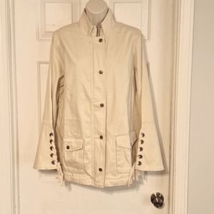 Jacket with bell sleeves